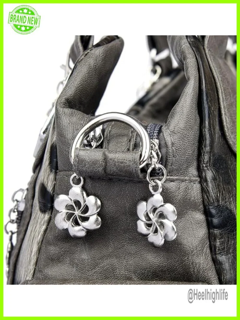 Vintage Y2K Hobo Tote Faux Leather Handbag with Adjustable Strap